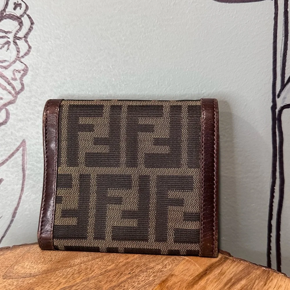 FENDI Zucca Trifold Small WALLET